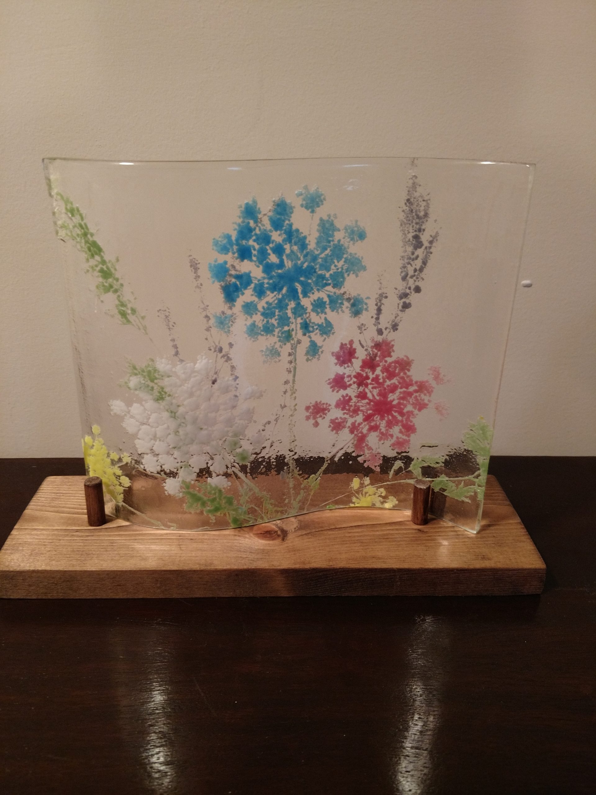 fused glass plate